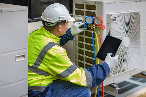 Professional Hvac technician working in Worden, IL
